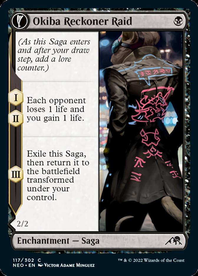Okiba Reckoner Raid // Nezumi Road Captain [Kamigawa: Neon Dynasty] 