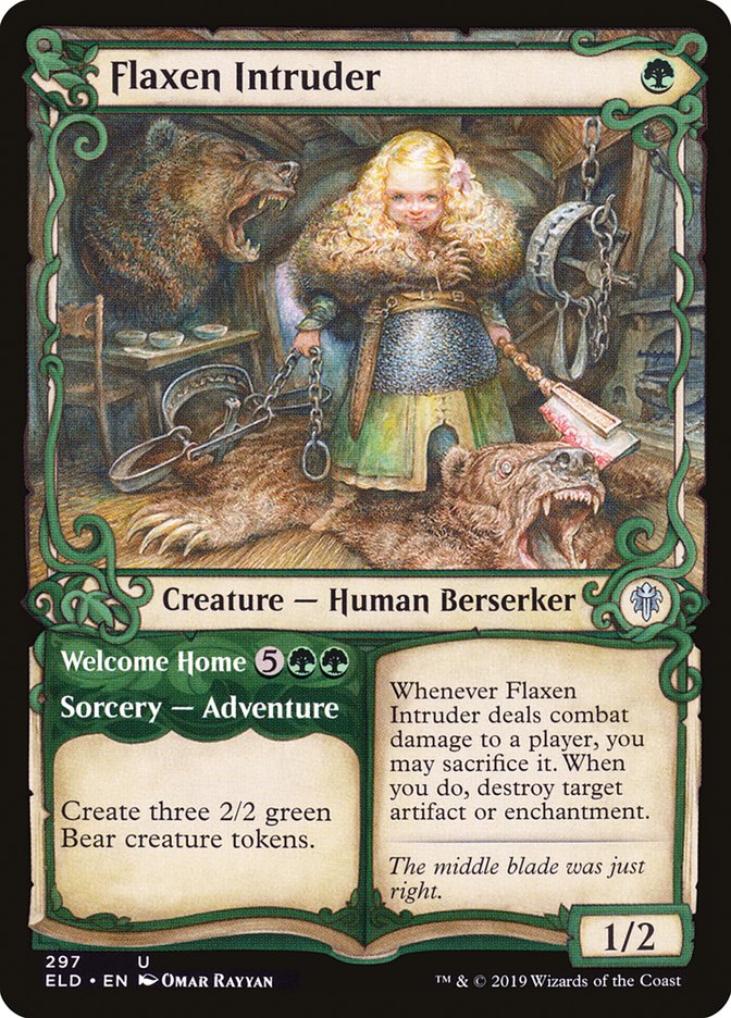 Flaxen Intruder // Welcome Home (Showcase) [Throne of Eldraine] 