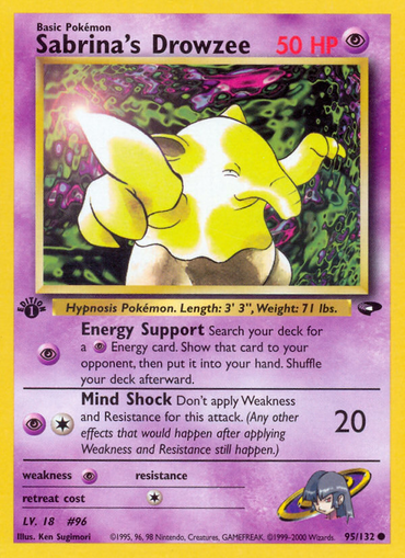 Sabrina's Drowzee (95/132) [Gym Challenge 1st Edition] 