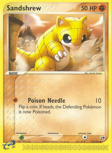 Sandshrew (75/100) [EX: Sandstorm] 