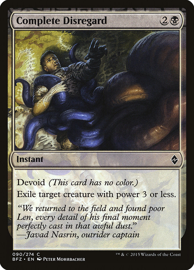 Complete Disregard [Battle for Zendikar] 
