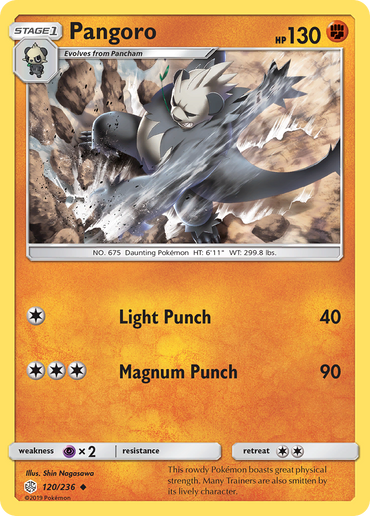 Pangoro (120/236) [Sun &amp; Moon: Cosmic Eclipse] 