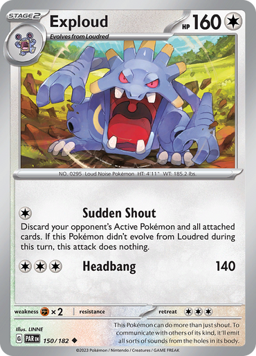 Exploud (150/182) [Scarlet &amp; Violet: Paradox Rift] 