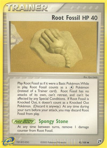 Root Fossil (92/100) [EX: Sandstorm] 