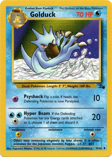 Golduck (35/62) [Fossil Unlimited] 