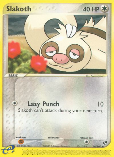 Slakoth (80/100) [EX: Sandstorm] 