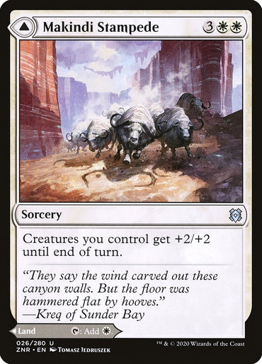 Makindi Stampede // Makindi Mesas [Zendikar Rising] 