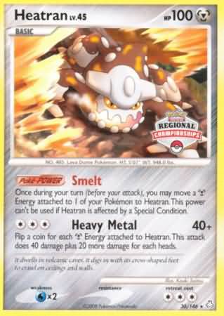 Heatran (30/146) (Regional Championships) [Diamond &amp; Pearl: Legends Awakened] 