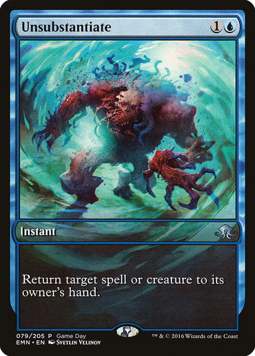 Unsubstantiate (Game Day) [Eldritch Moon Promos] 