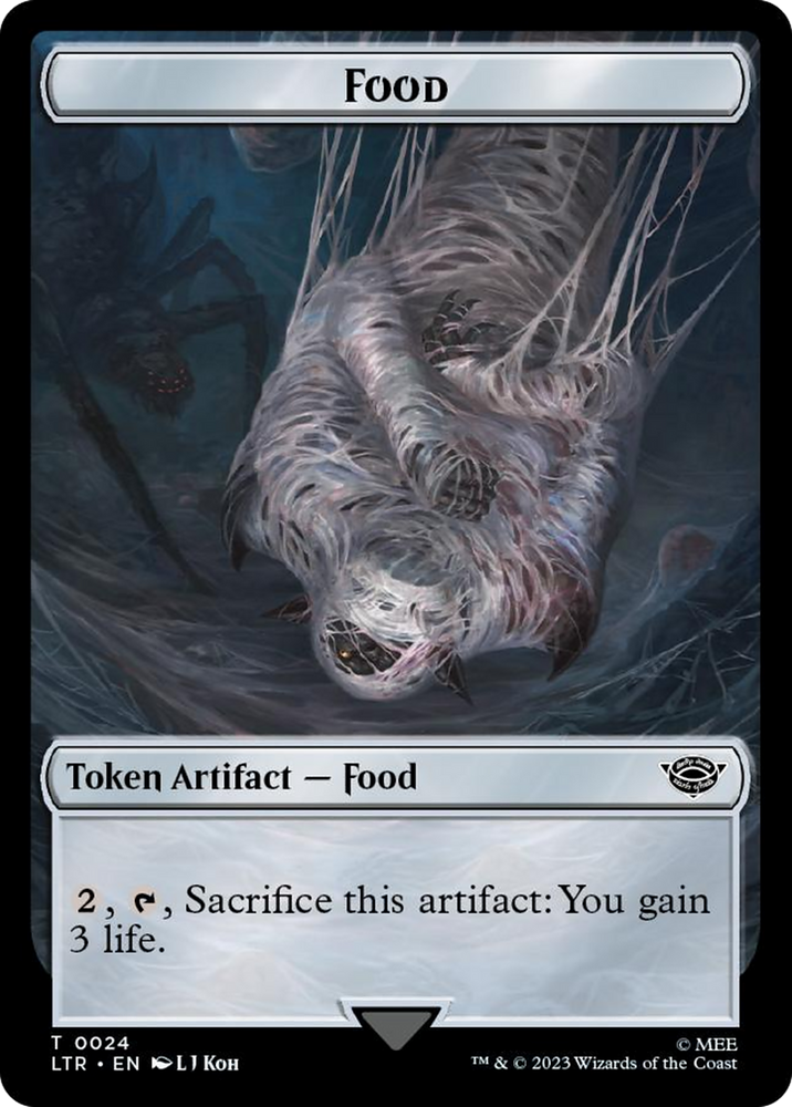 Orc Army (0018) // Food (0024) Double-Sided Token (Surge Foil) [The Lord of the Rings: Tales of Middle-Earth Tokens] 