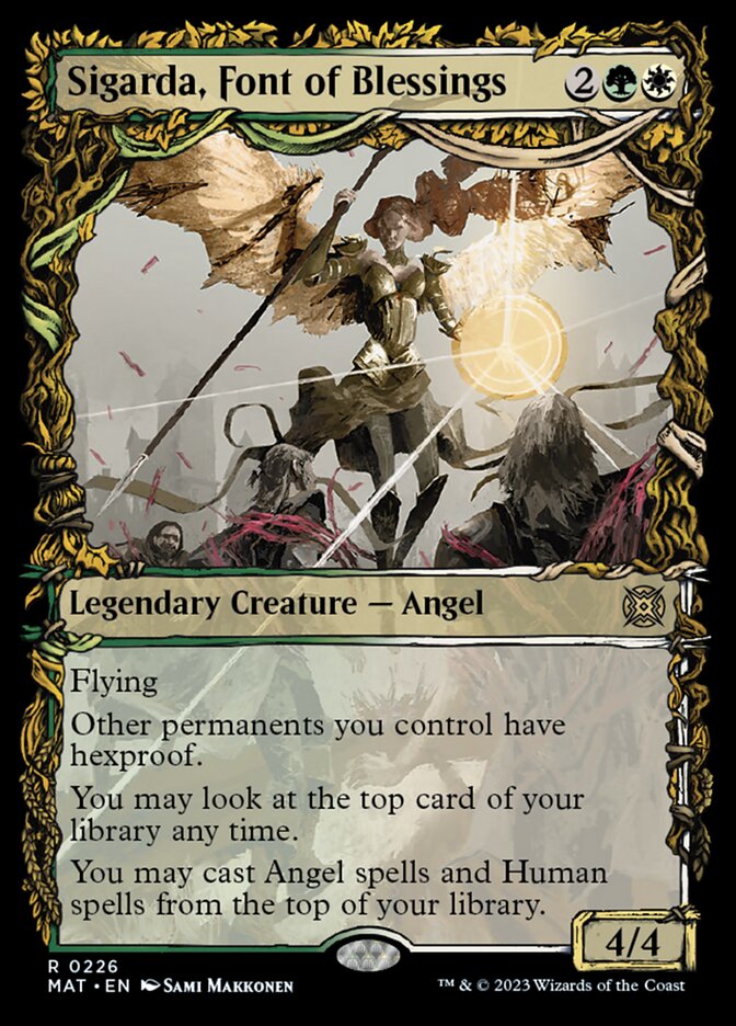 Sigarda, Font of Blessings (Showcase Halo Foil) [March of the Machine: The Aftermath] 