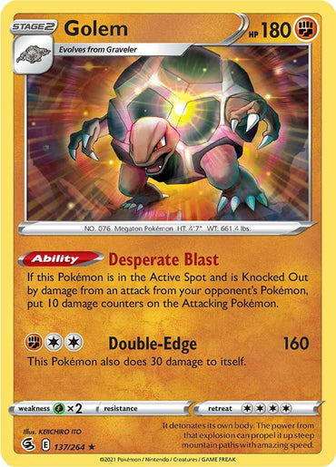 Golem (137/264) [Sword &amp; Shield: Fusion Strike] 