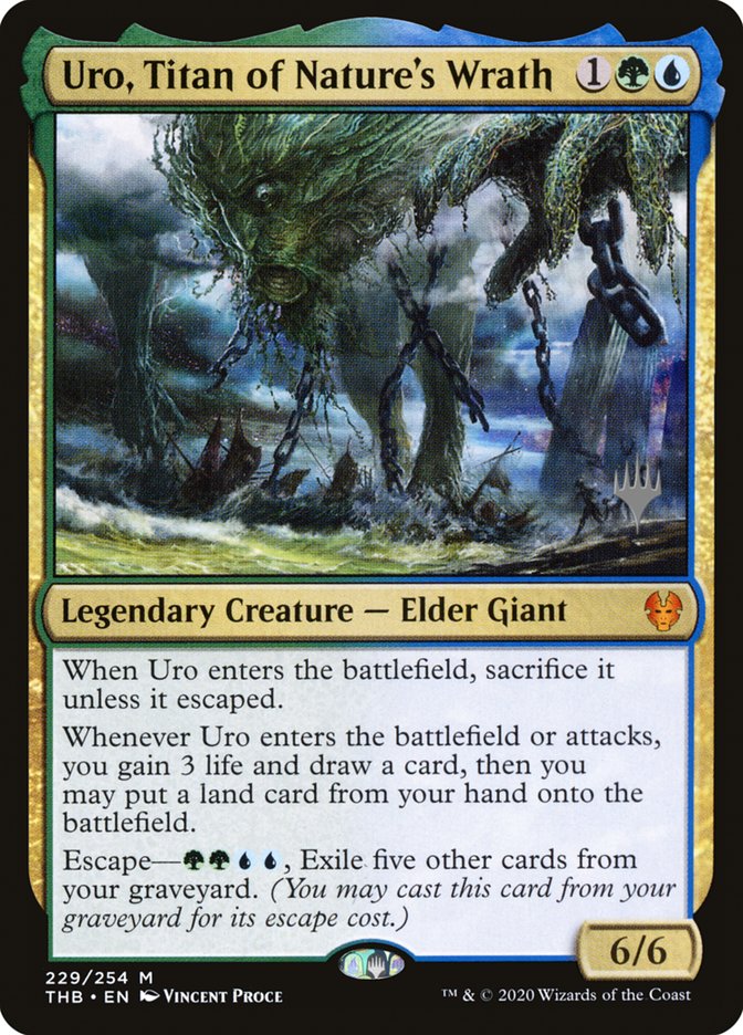 Uro, Titan of Nature's Wrath (Promo Pack) [Theros Beyond Death Promos] 