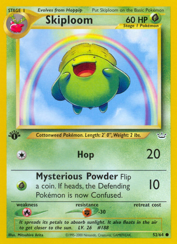 Skiploom (52/64) [Neo Revelation 1st Edition] 