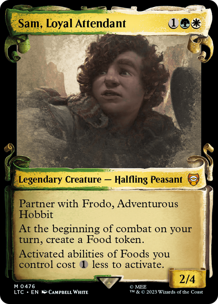 Sam, Loyal Attendant [The Lord of the Rings: Tales of Middle-Earth Commander Showcase Scrolls] 