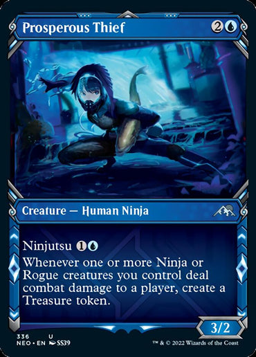 Prosperous Thief (Showcase Ninja) [Kamigawa: Neon Dynasty] 