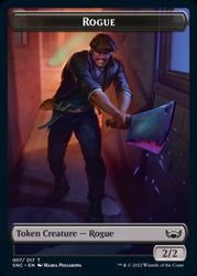 Faerie // Rogue Double-Sided Token [Streets of New Capenna Commander Tokens] 