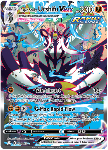 Rapid Strike Urshifu VMAX (170/163) [Sword &amp; Shield: Battle Styles] 