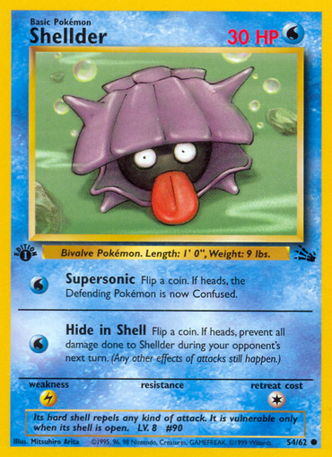 Shellder (54/62) [Fossil 1st Edition] 