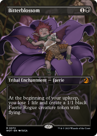 Bitterblossom (Anime Borderless) [Wilds of Eldraine: Enchanting Tales] 