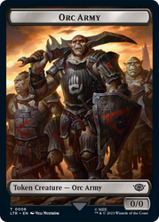 Orc Army (06) // Orc Army (05) Double-Sided Token [The Lord of the Rings: Tales of Middle-Earth Tokens] 