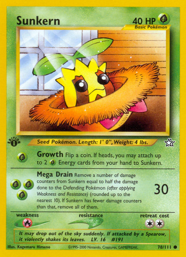 Sunkern (78/111) [Neo Genesis 1st Edition] 