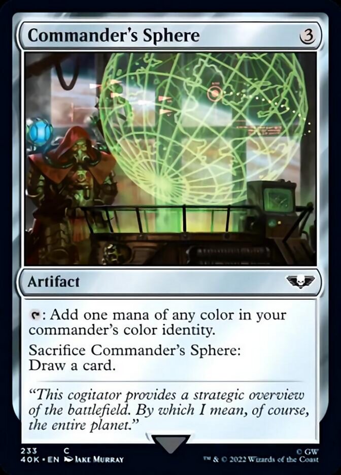 Commander's Sphere (233) (Surge Foil) [Warhammer 40,000] 