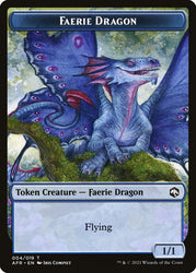 Treasure // Faerie Dragon Double-Sided Token [Dungeons &amp; Dragons: Adventures in the Forgotten Realms Tokens] 