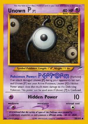 Unown [P] (58/105) [Neo Destiny Unlimited] 