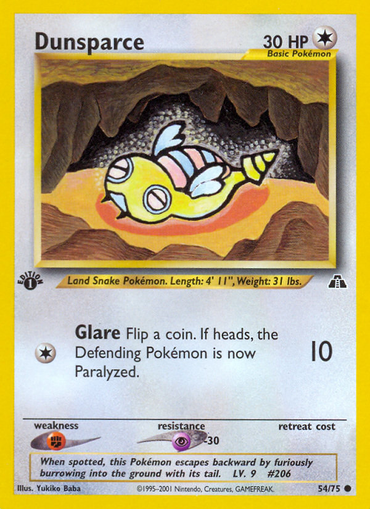 Dunsparce (54/75) [Neo Discovery 1st Edition] 