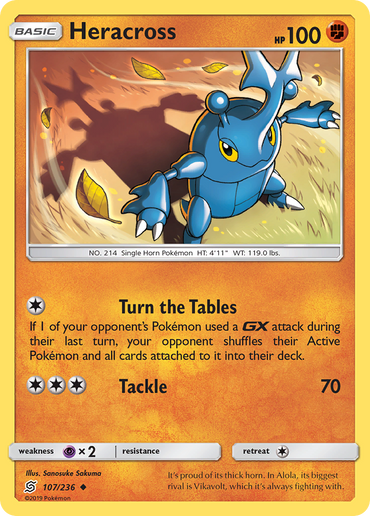 Heracross (107/236) [Sun &amp; Moon: Unified Minds] 