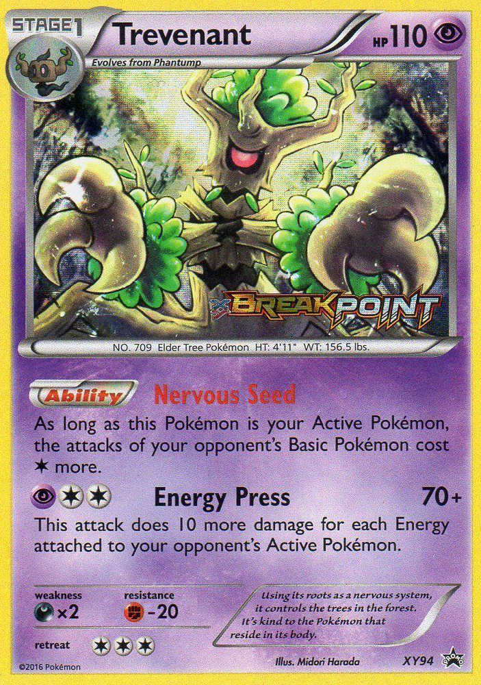 Trevenant (XY94) (Prerelease) [XY: Black Star Promos] 