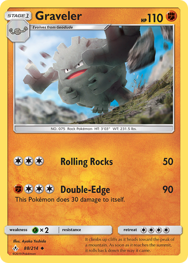 Graveler (88/214) [Sun &amp; Moon: Unbroken Bonds] 