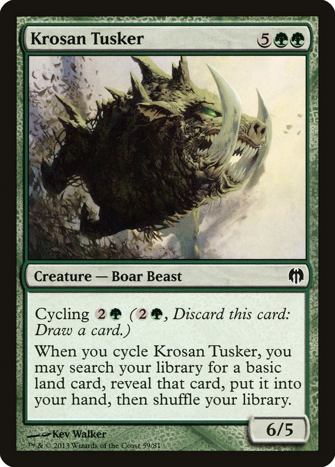 Krosan Tusker [Duel Decks: Heroes vs. Monsters] 