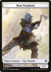 Hydra // Kor Warrior Double-Sided Token [Zendikar Rising Tokens] 