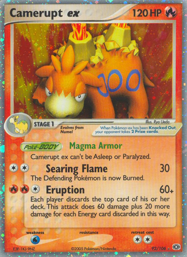 Camerupt ex (92/106) [EX: Emerald] 