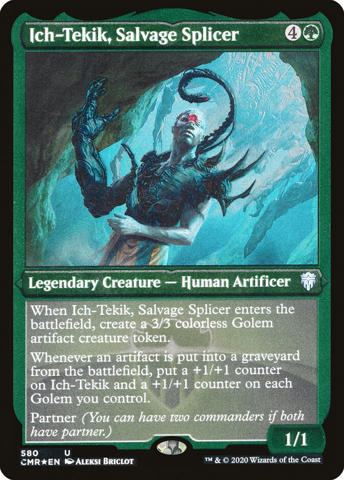 Ich-Tekik, Salvage Splicer (Etched) [Commander Legends] 