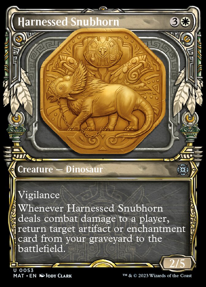 Harnessed Snubhorn (Showcase) [March of the Machine: The Aftermath] 
