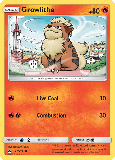 Growlithe (21/214) [Sun &amp; Moon: Unbroken Bonds] 