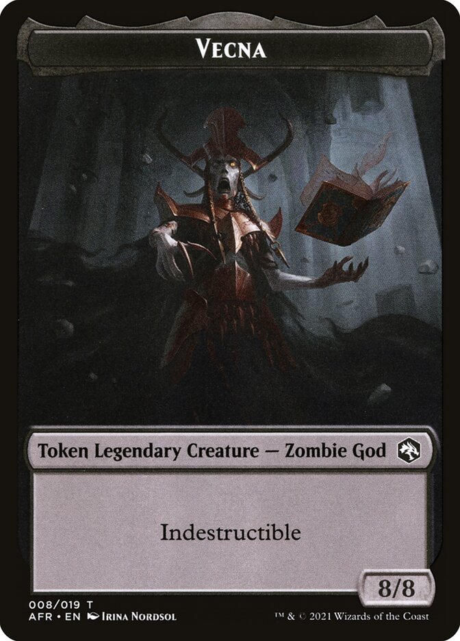 Treasure // Vecna ​​Double-Sided Token [Dungeons &amp; Dragons: Adventures in the Forgotten Realms Tokens] 