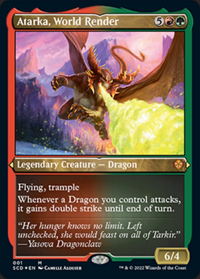 Atarka, World Render (Foil Etched) [Starter Commander Decks] 
