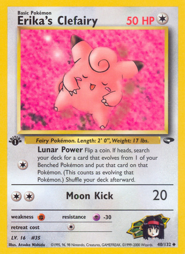 Erika's Clefairy (40/132) [Gym Challenge 1st Edition] 
