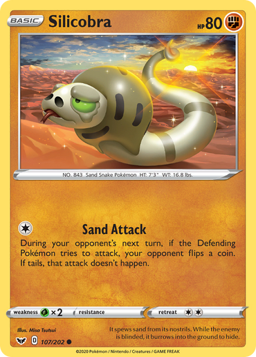 Silicobra (107/202) [Sword &amp; Shield: Base Set] 