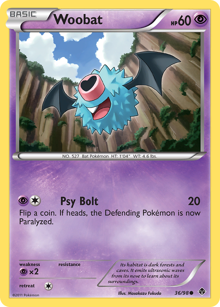 Woobat (36/98) [Black &amp; White: Emerging Powers] 