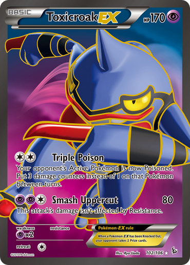 Toxicroak EX (102/106) [XY: Flashfire] 