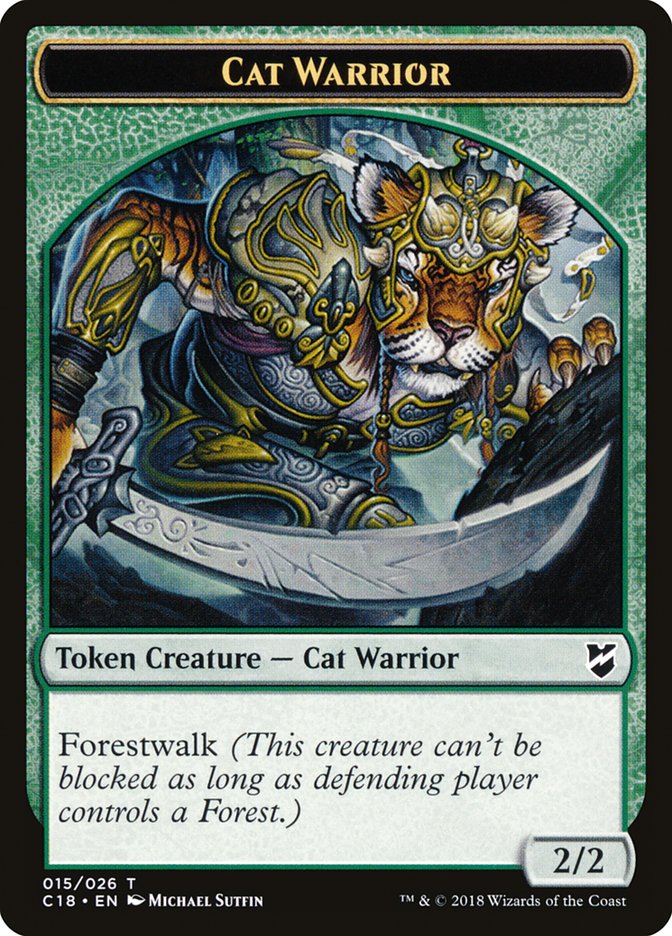 Cat Warrior Token [Order 2018 Tokens] 