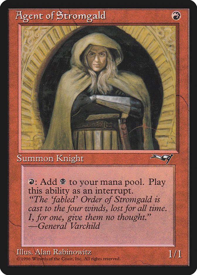 Agent of Stromgald (Arms Crossed) [Alliances] 
