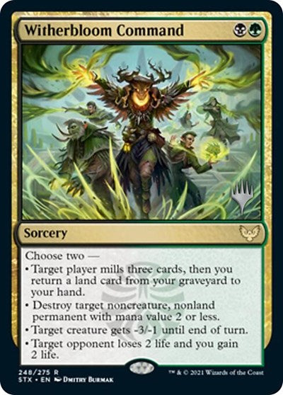 Witherbloom Command (Promo Pack) [Strixhaven: School of Mages Promos] 