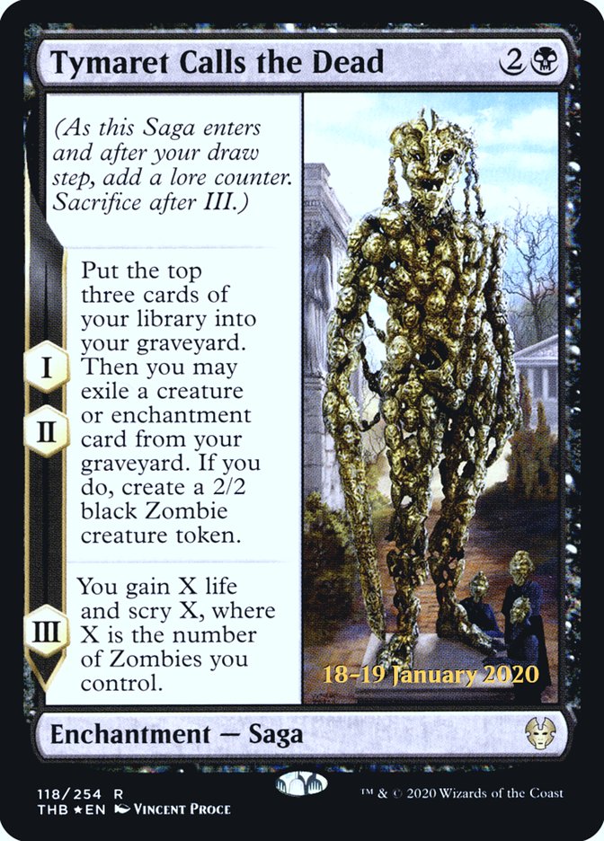 Tymaret Calls the Dead [Theros Beyond Death Prerelease Promos] 