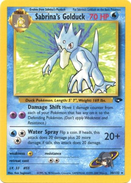 Sabrina's Golduck (30/132) [Gym Challenge Unlimited] 